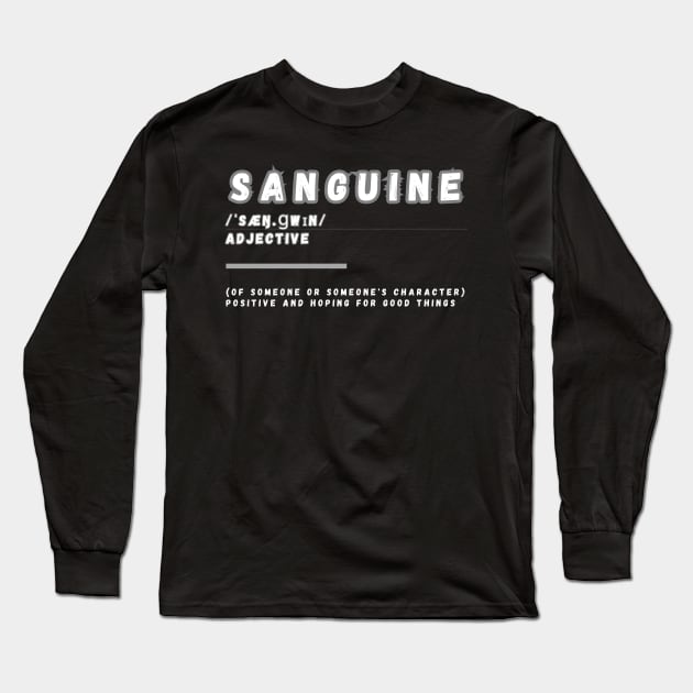 Word Sanguine Long Sleeve T-Shirt by Ralen11_